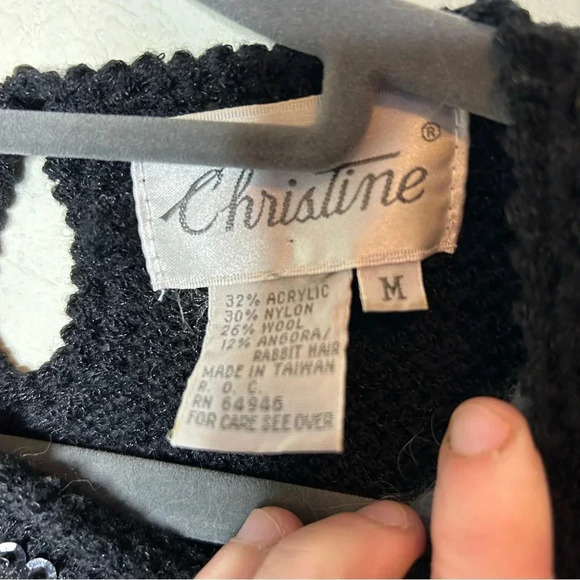 Vintage Christine Wool and Angora Blend Sweater Size Medium - Picture 4 of 6